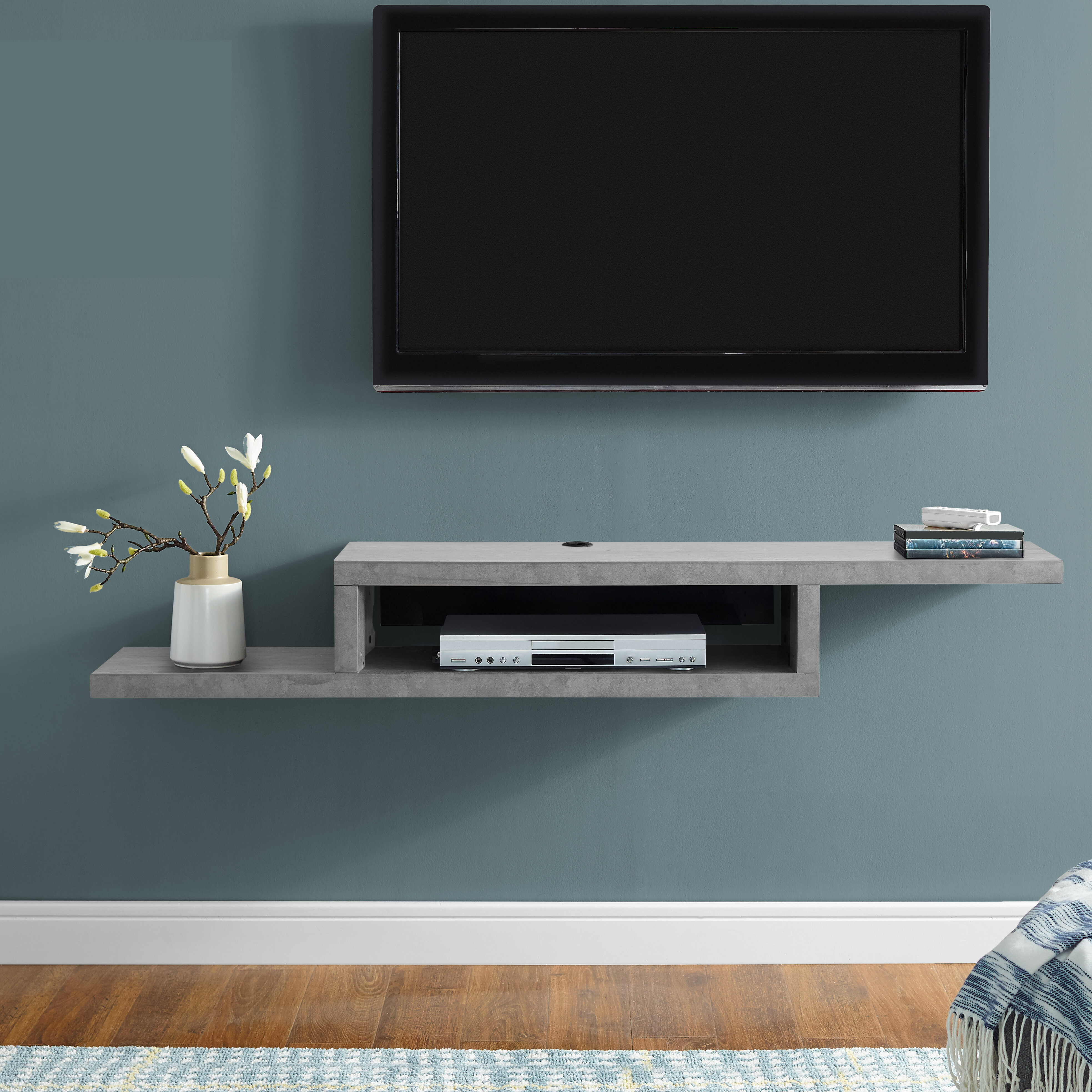 TV Floating Shelf Shelves Stand Wall Mount Console Media Furniture Entertainment for sale online 