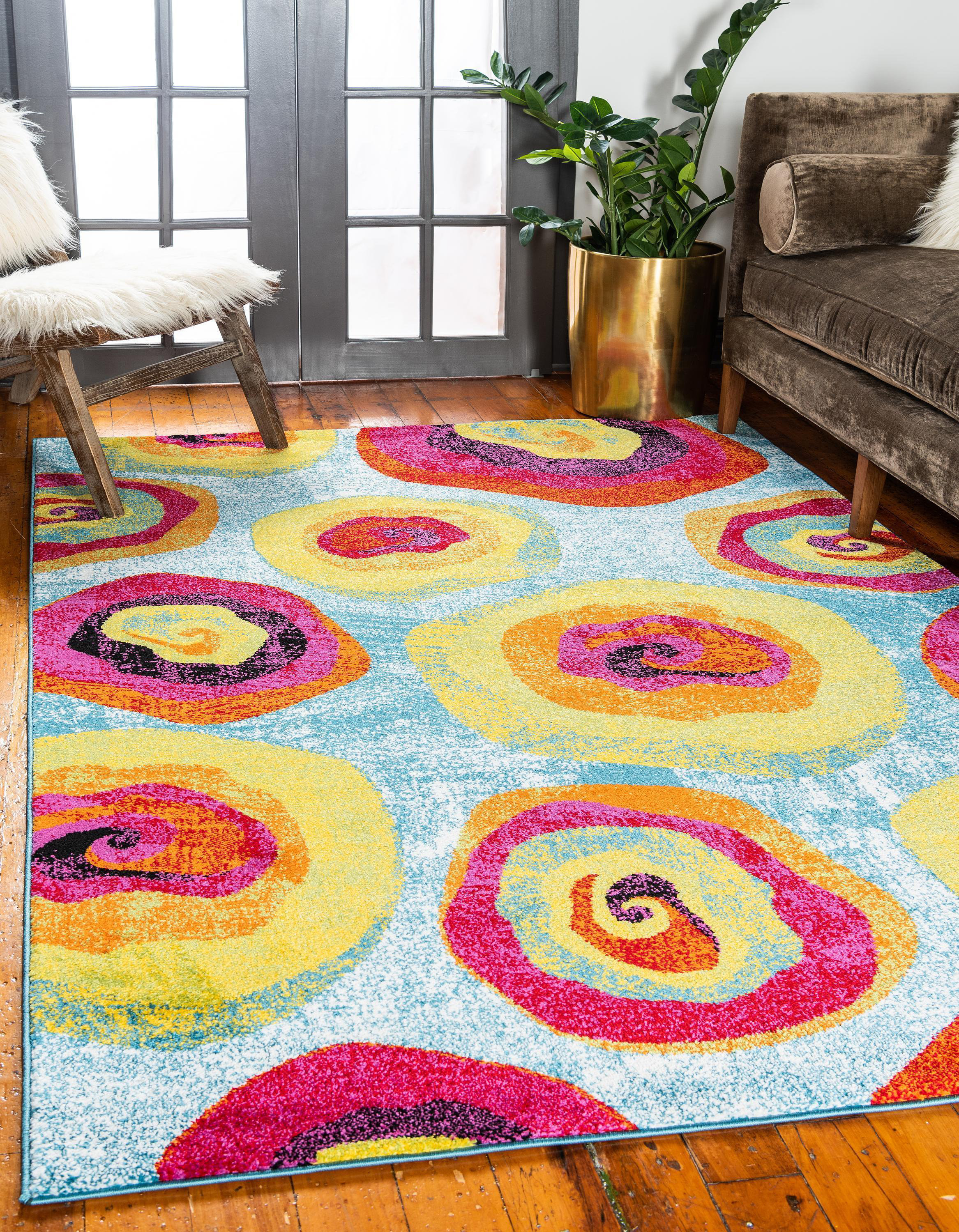 Latitude Run® Elvia Machine Woven / Power Loomed Performance Blue/Red ...