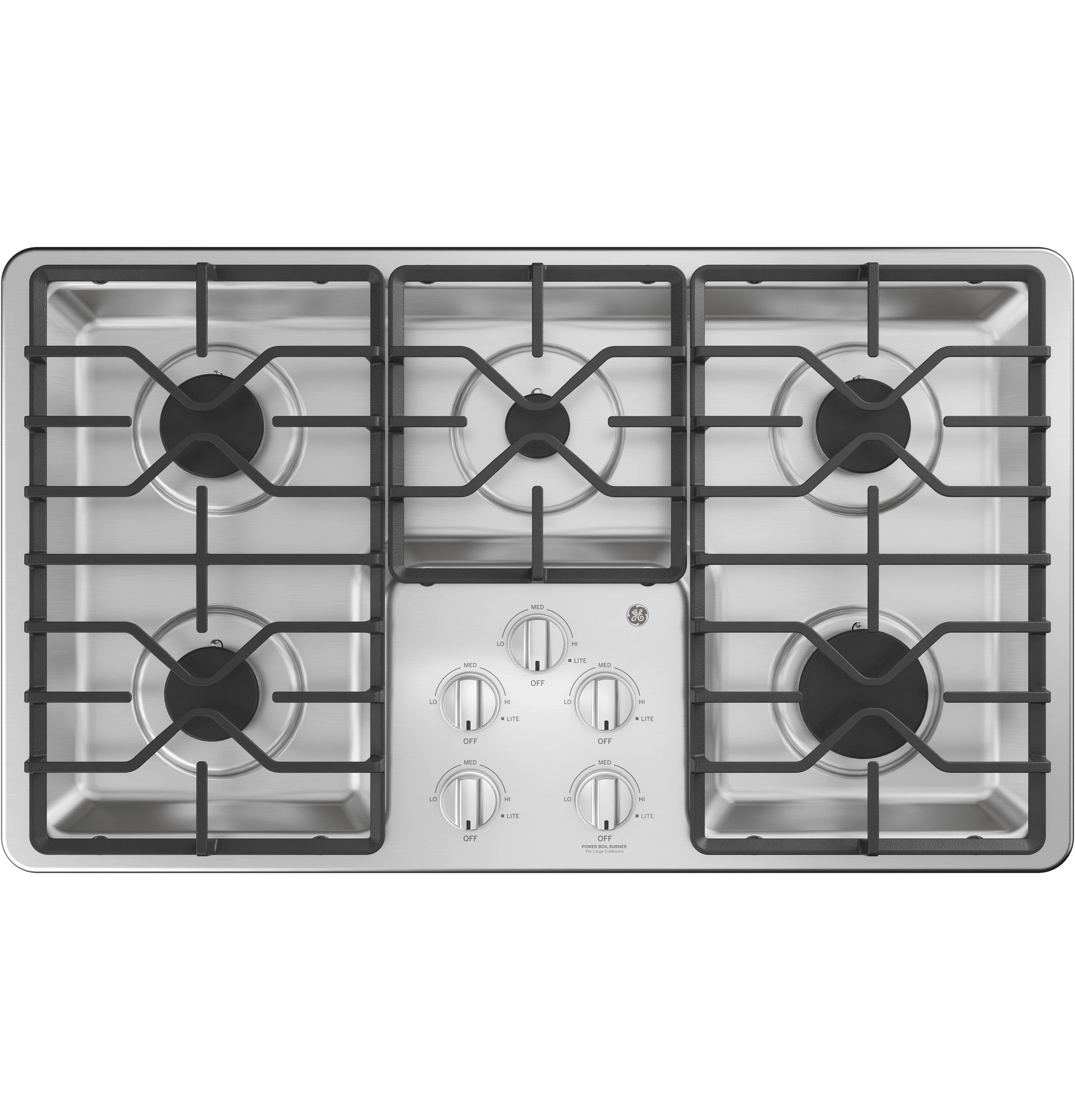 5 burner ge gas cooktop