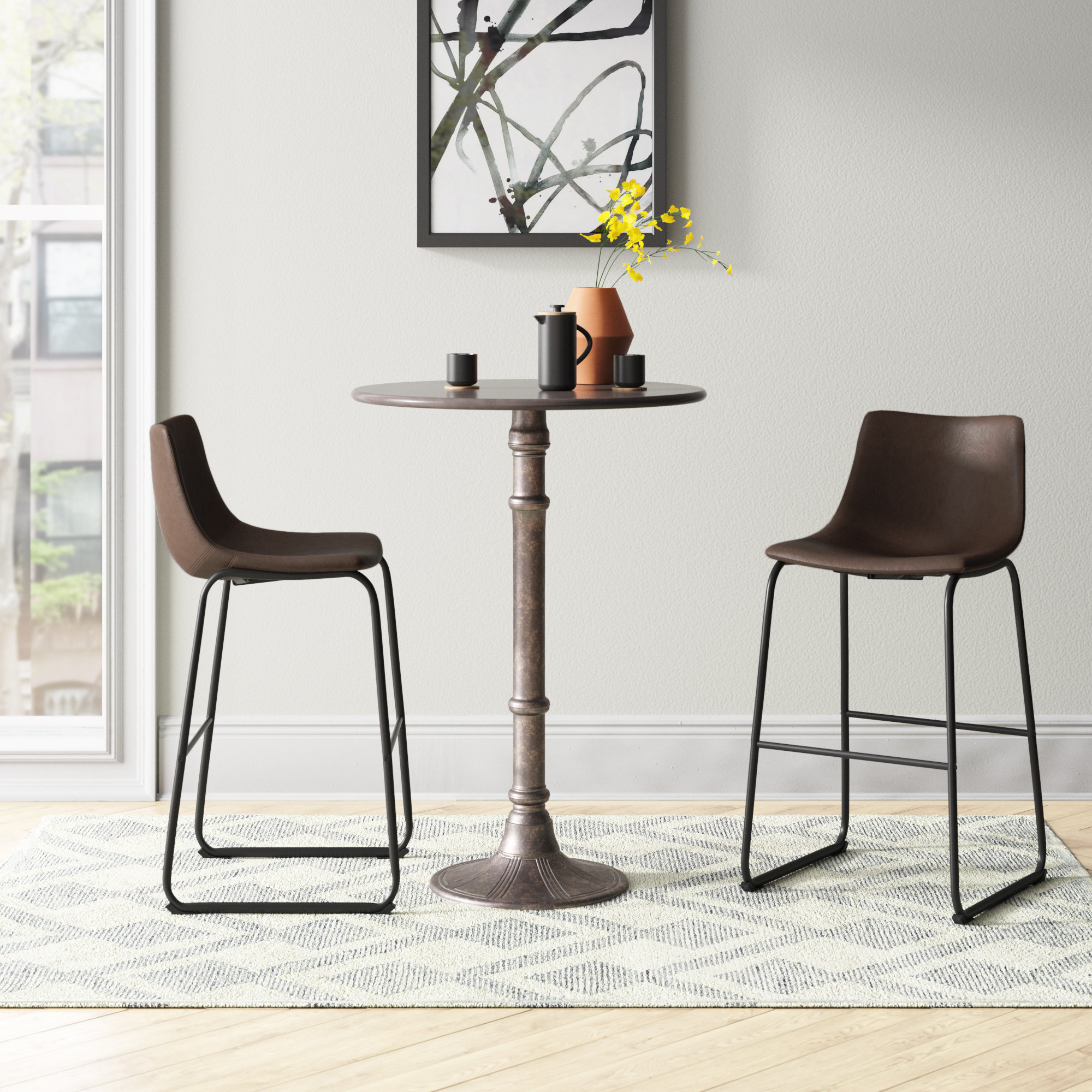 Mercury Row® Mccoll 2 - Person Bar Height Dining Set | Wayfair