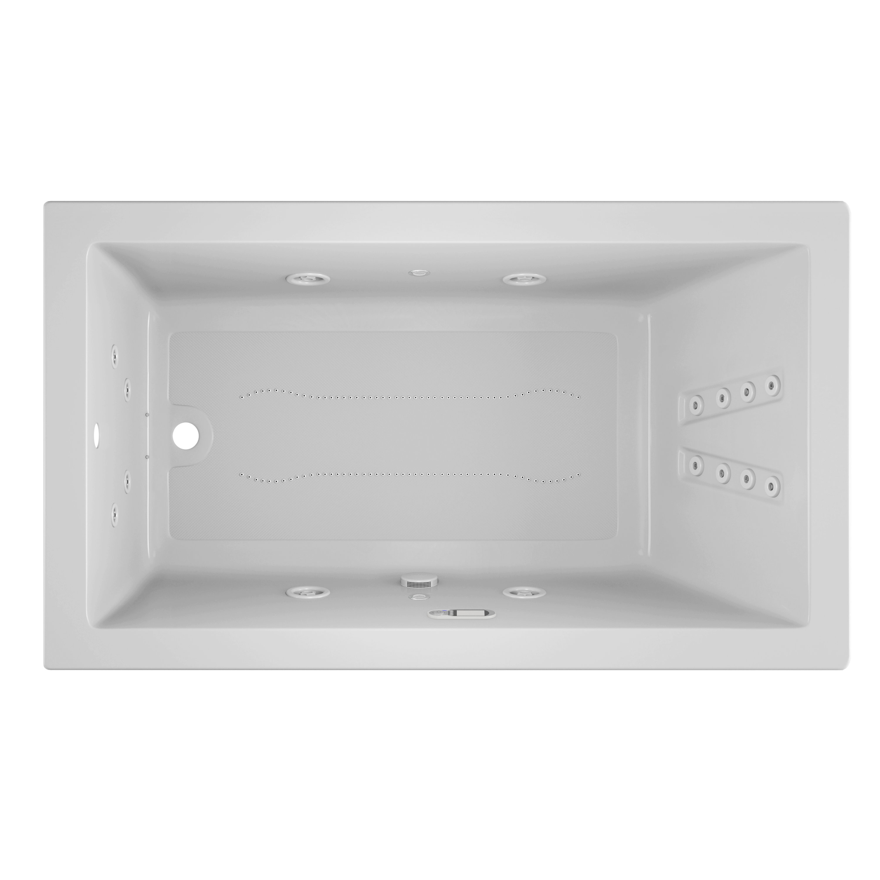 JACUZZI® Solna™ 72'' x 42'' Undermount Acrylic Bathtub Wayfair