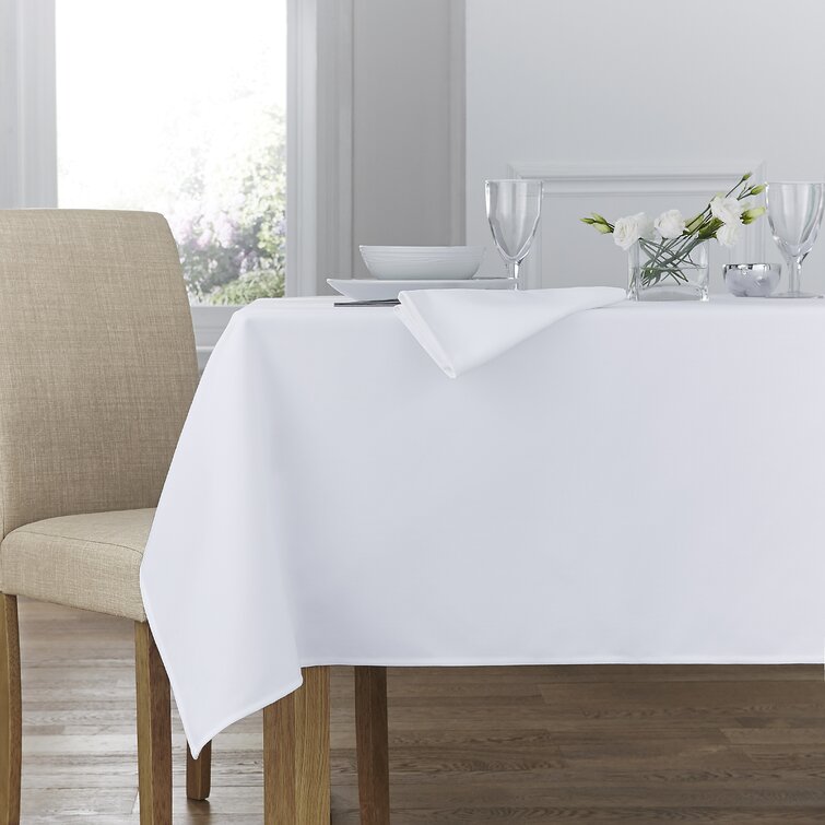 wayfair.co.uk | Rectangular Solid Colour Polyester Tablecloth