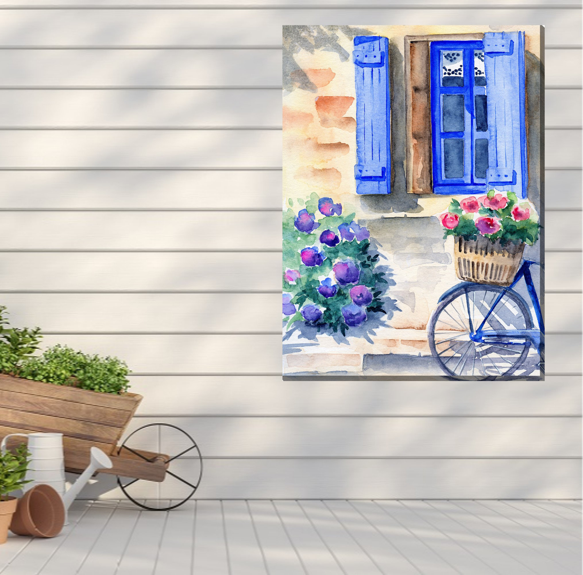 Red Barrel Studio® Cimaglia Quaint CottageOutdoor Wall Canvas Art Wayfair