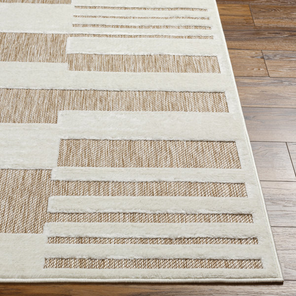 Ebern Designs Arverne Khaki Indoor/Outdoor Rug & Reviews | Wayfair
