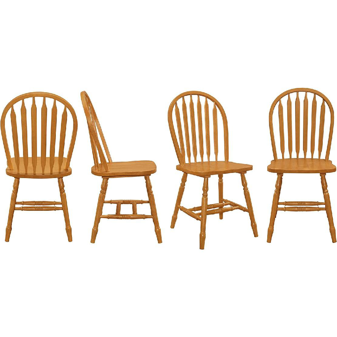 Rosalind Wheeler Armenakis Solid Wood Windsor Back Side Chair in