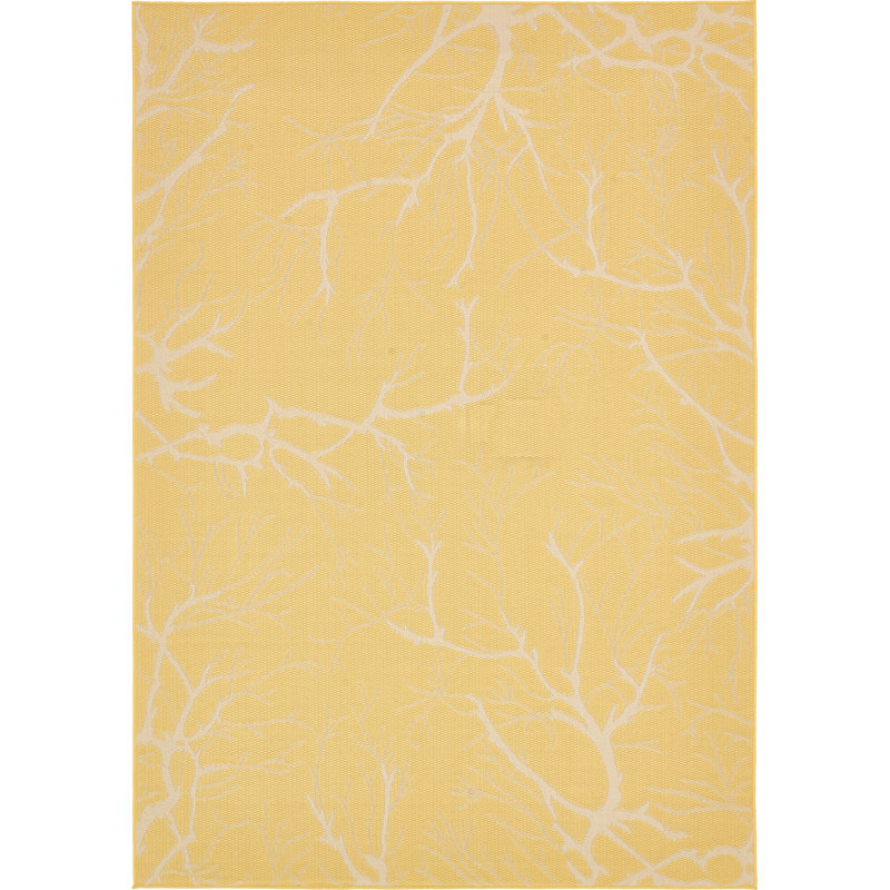 Ebern Designs Raelene Yellow Indoor/Outdoor Rug & Reviews | Wayfair