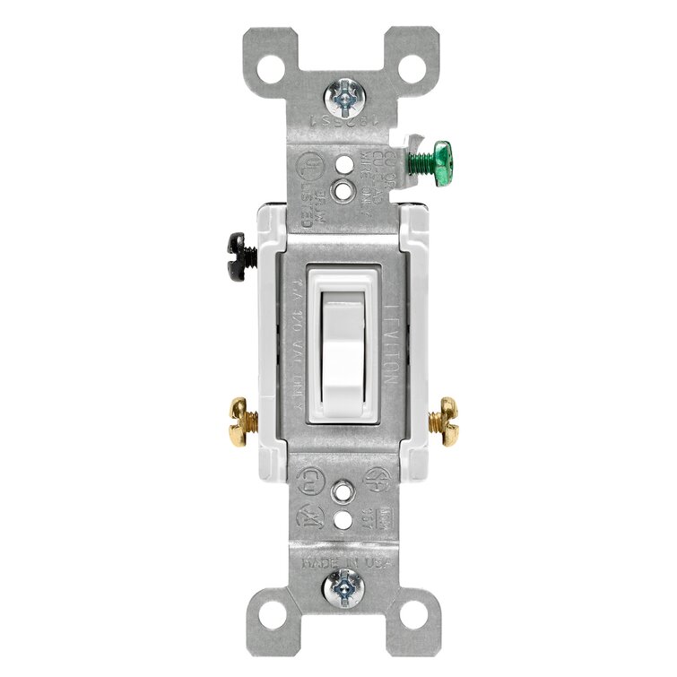 Leviton White Industrial Double Pole Toggle Light Switch 30a 3032 for sale online 