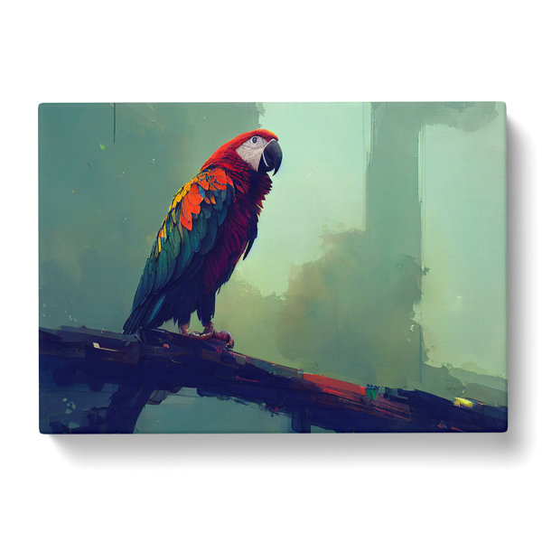 Bay Isle Home Macaw Parrot Painting - Wrapped Canvas Painting | Wayfair ...