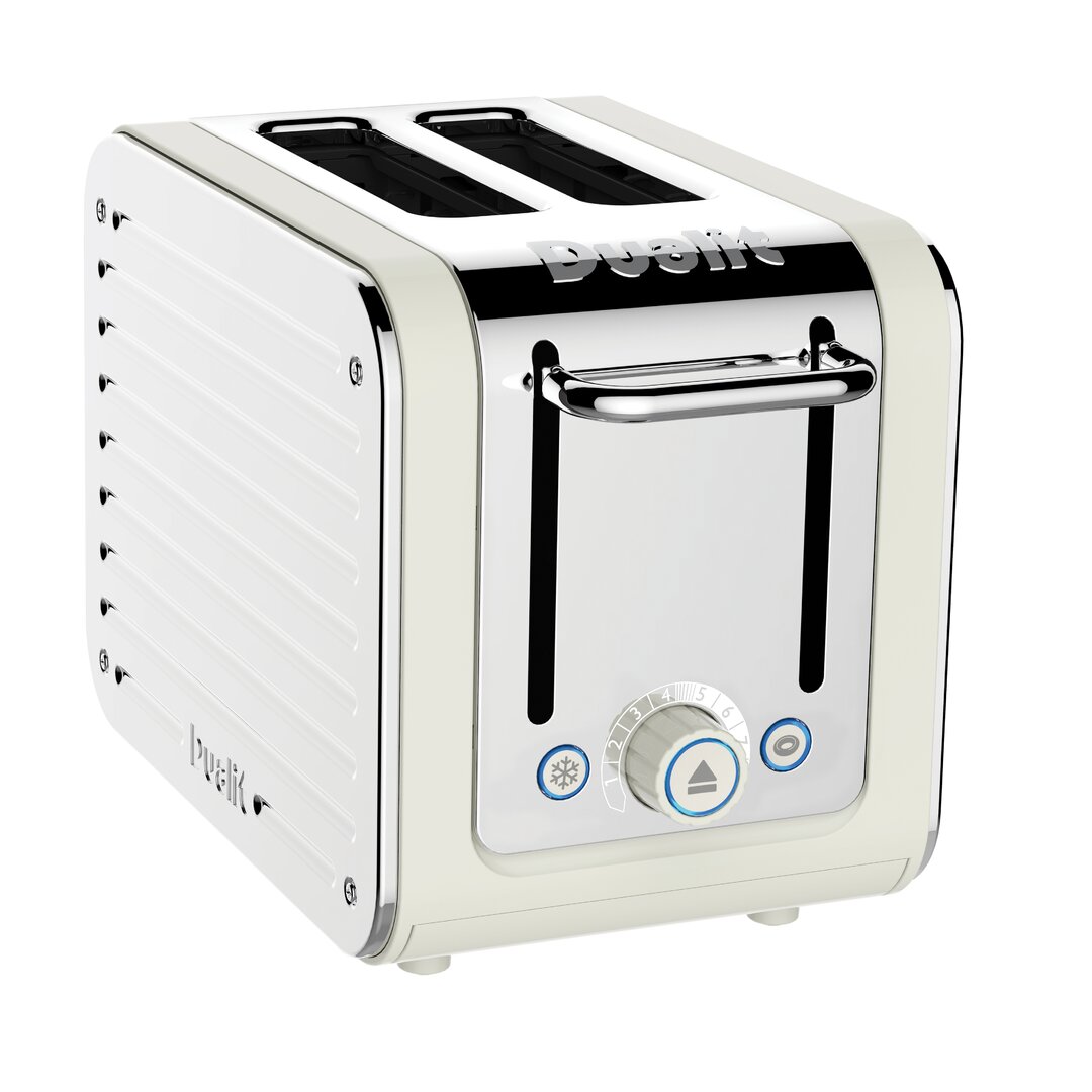 Dualit Architect 26523 2 Slice Toaster - Canvas White / Stainless Steel