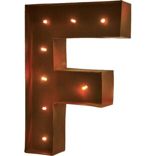 Alphabet Letters Plastic LED Marquee Symbol Light Bedroom Plaque Sign Decoration 