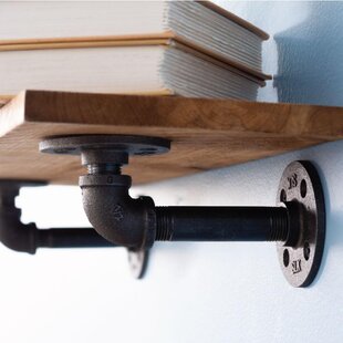 Details about   24" Steampunk shelf with 3/4" Black and Copper Pipe and 1"X12" WOOD 