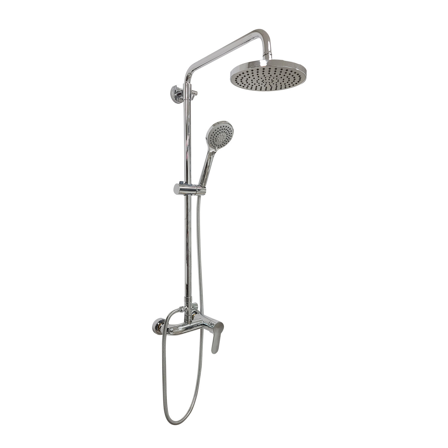 ANDVIN Round Wall Mounted Exposed Install Shower System With Adjustable