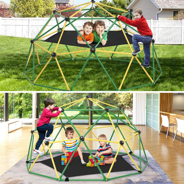 Toddler Swing HONEY JOY 10FT Climbing Dome With Swing, Upgrade - Main Image
