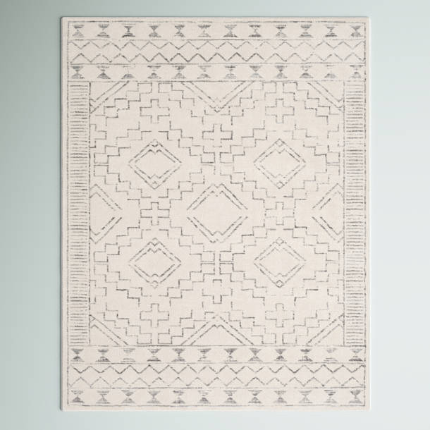 Zipcode Design™ Herrod Performance Gray/Tan/White Rug & Reviews | Wayfair