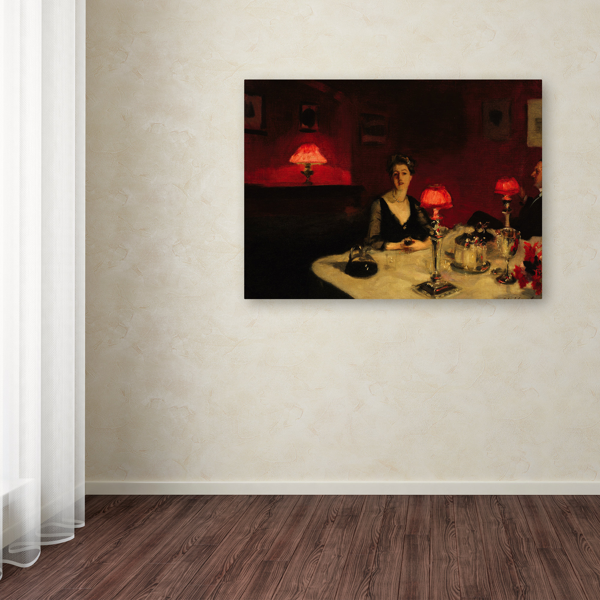 Vault W Artwork John Singer Sargent A Dinner Table At Night by John ...