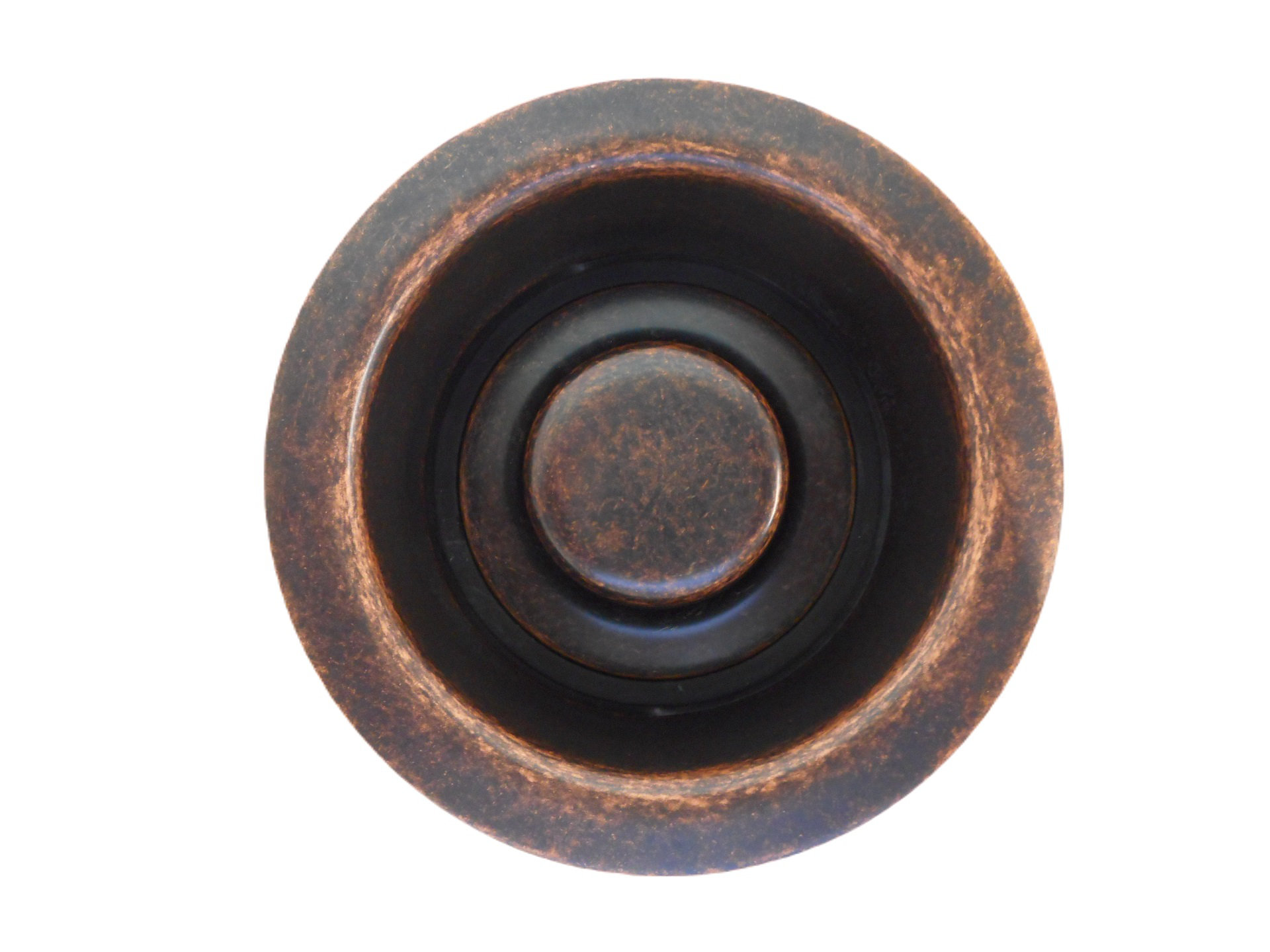 SimplyCopper 3.5" Garbage Disposal Flange with Cap in Distressed Aged