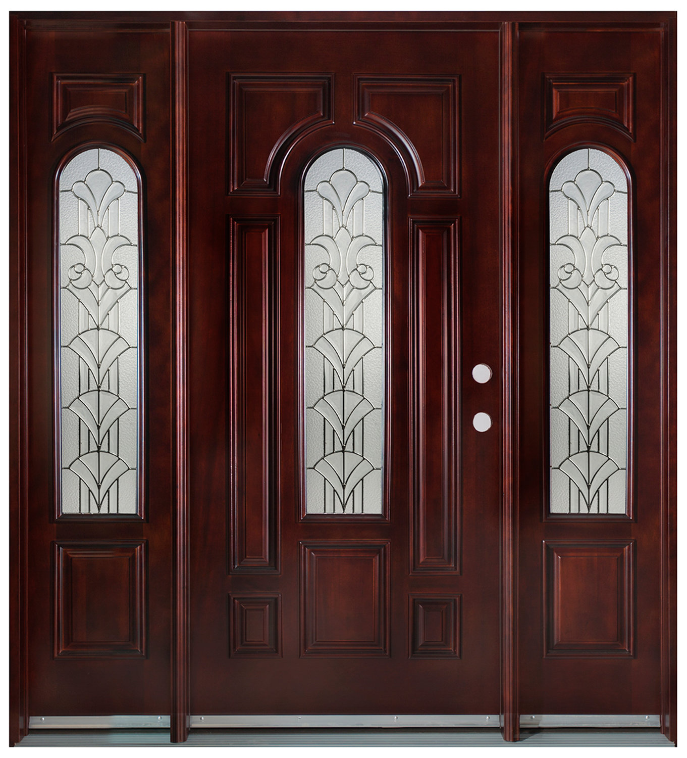 Door Destination Exterior Ready to Install Mahogany Prehung Front Entry