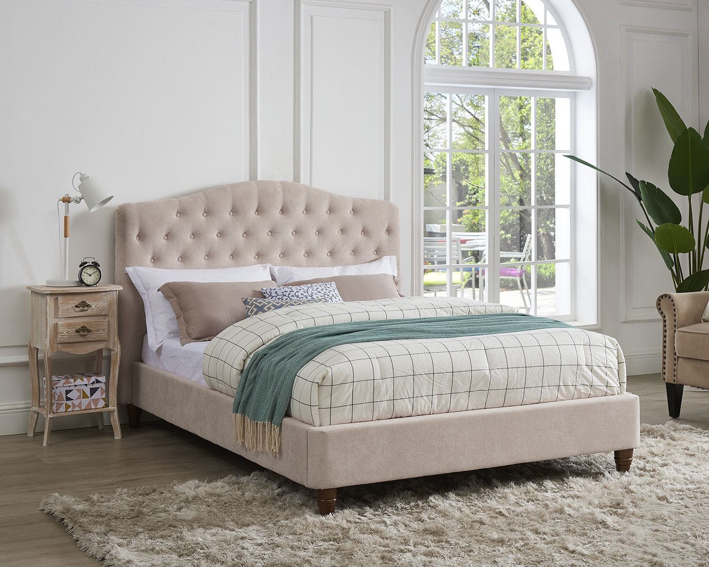 Brambly Cottage Aston Upholstered Bed & Reviews Wayfair.co.uk