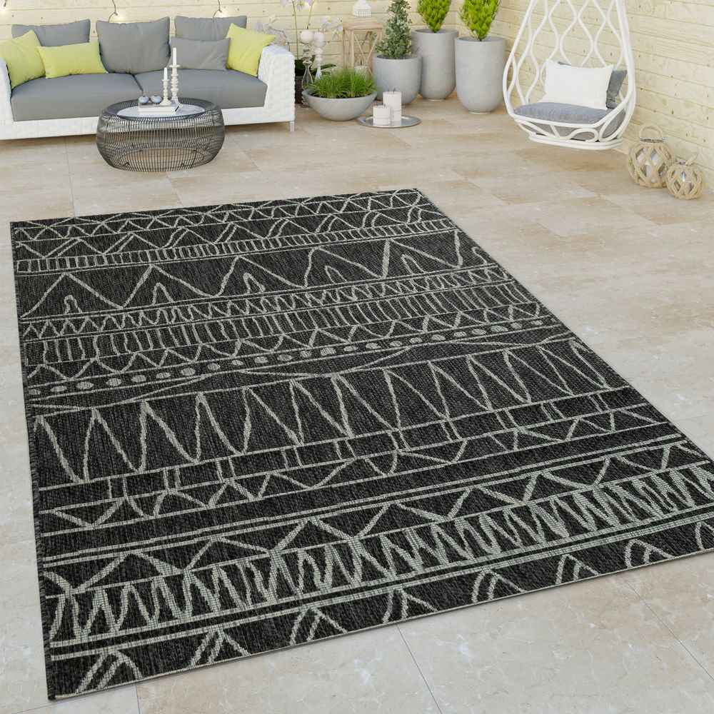 World Menagerie Innes Flatweave Black Rug & Reviews Wayfair.co.uk