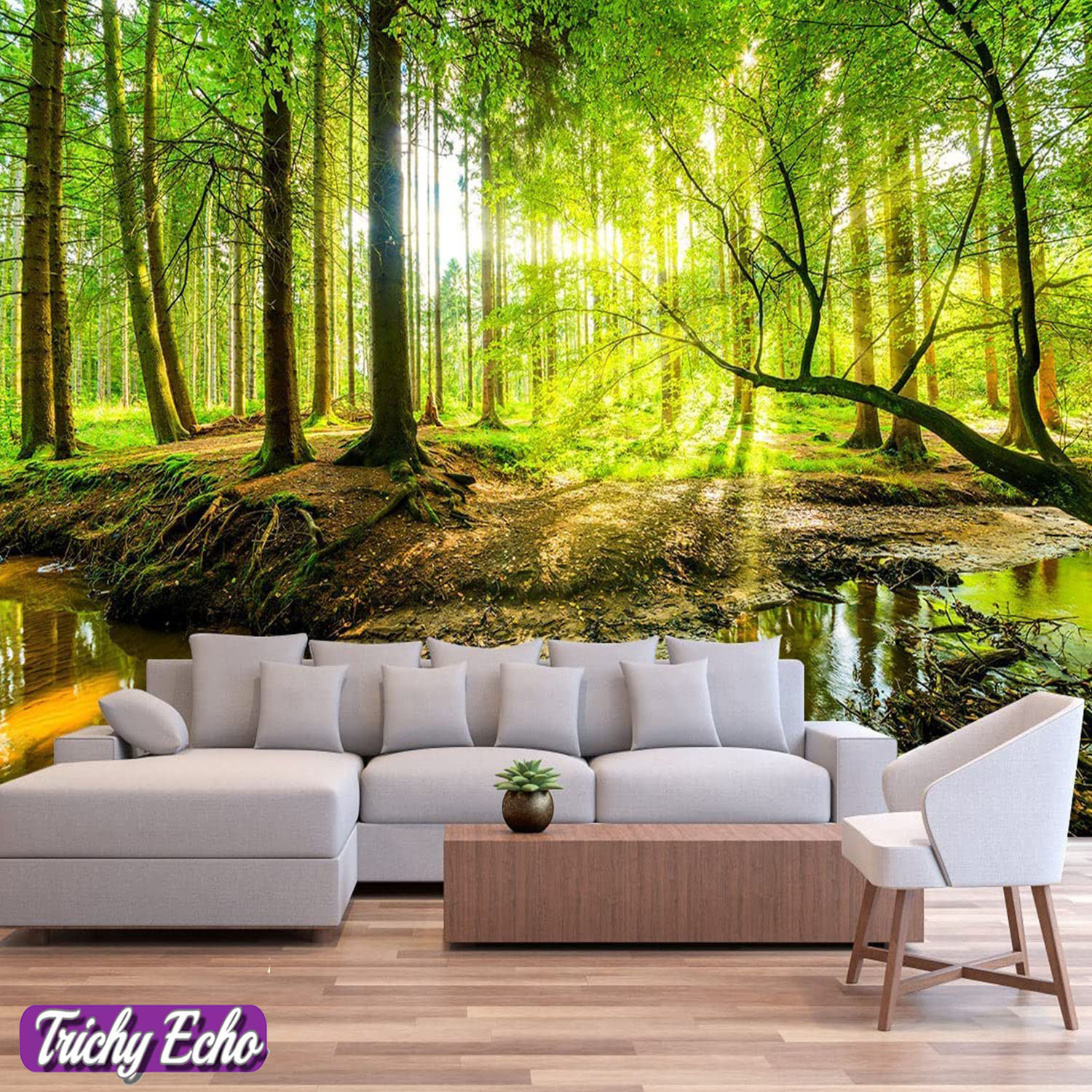 Trichy Echo Forest Wall Decal Wayfair