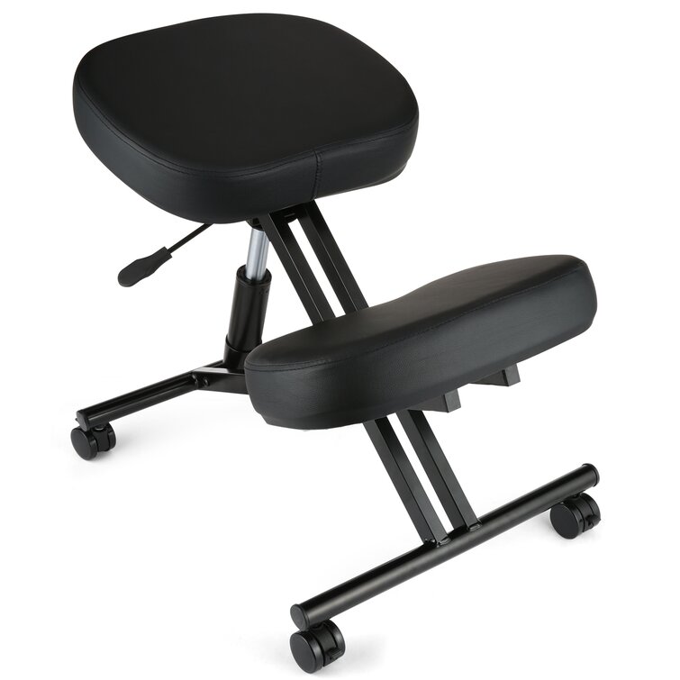 Ergonomic Kneeling Chair Adjustable Stool For Home Office with Thick Cushions US 