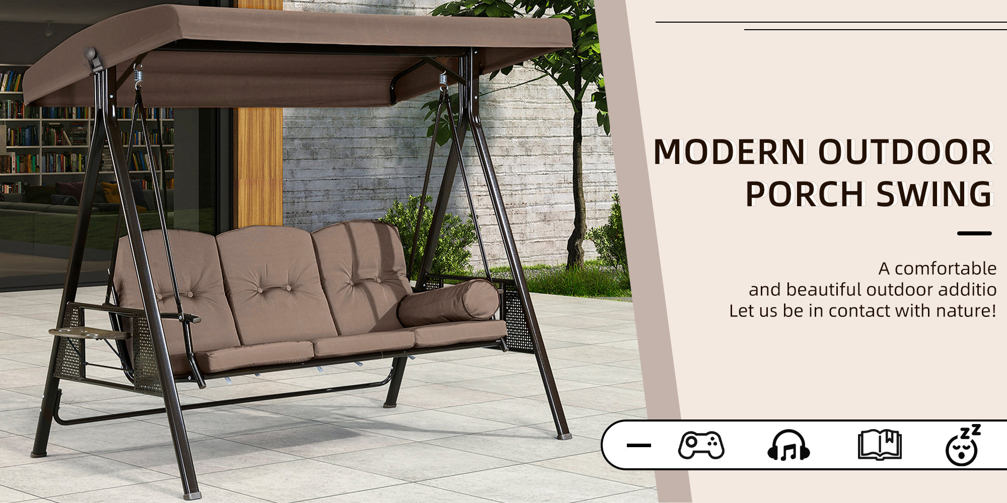 Red Barrel Studio® Brentley Porch Swing with Canopy & Reviews Wayfair