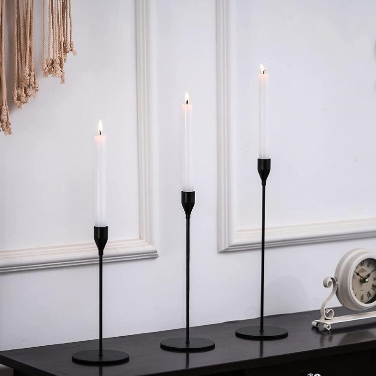 Metal Unity candle holders in gold silver black 