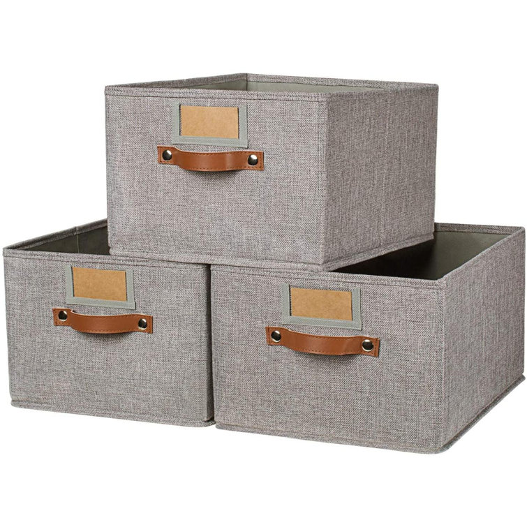 Labels for fabric storage cubes