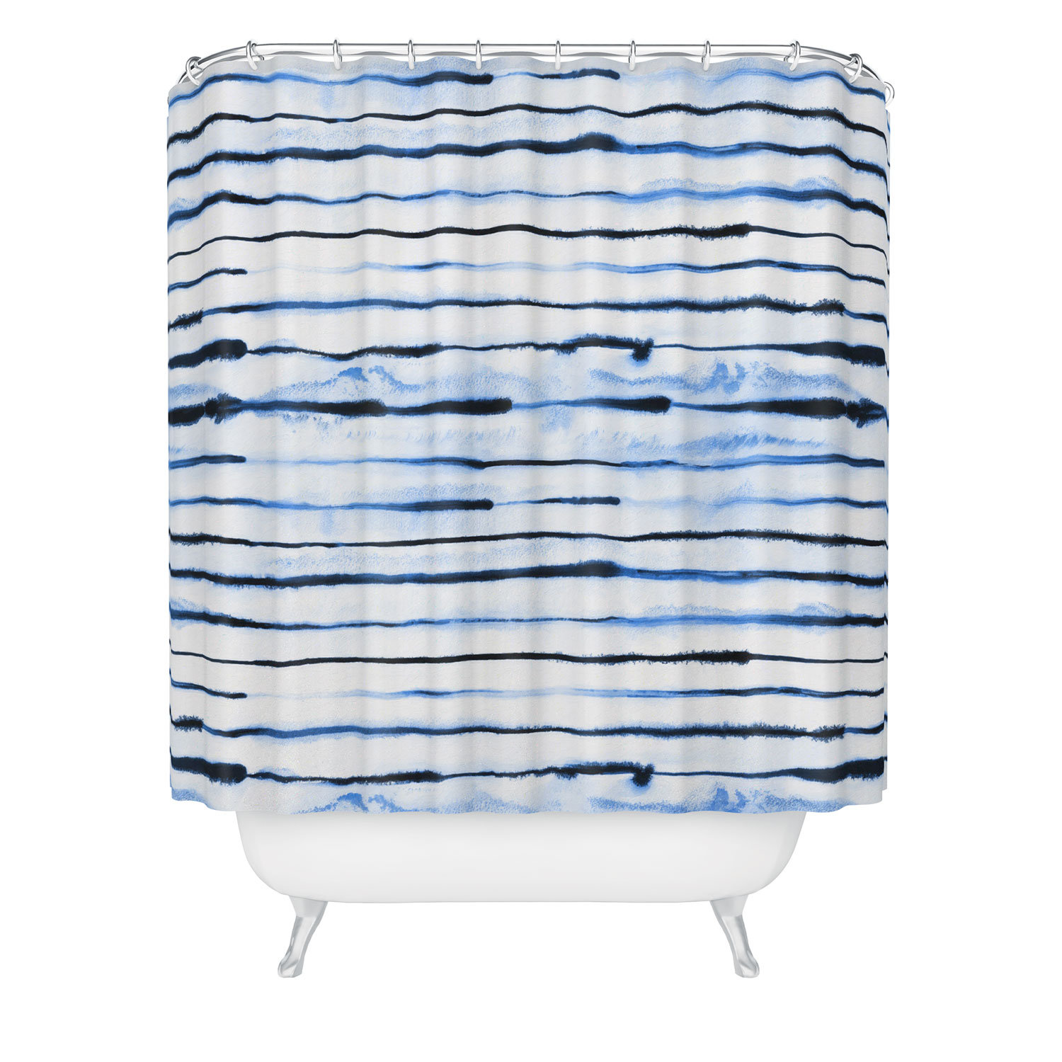 East Urban Home Striped Single Shower Curtain Wayfair