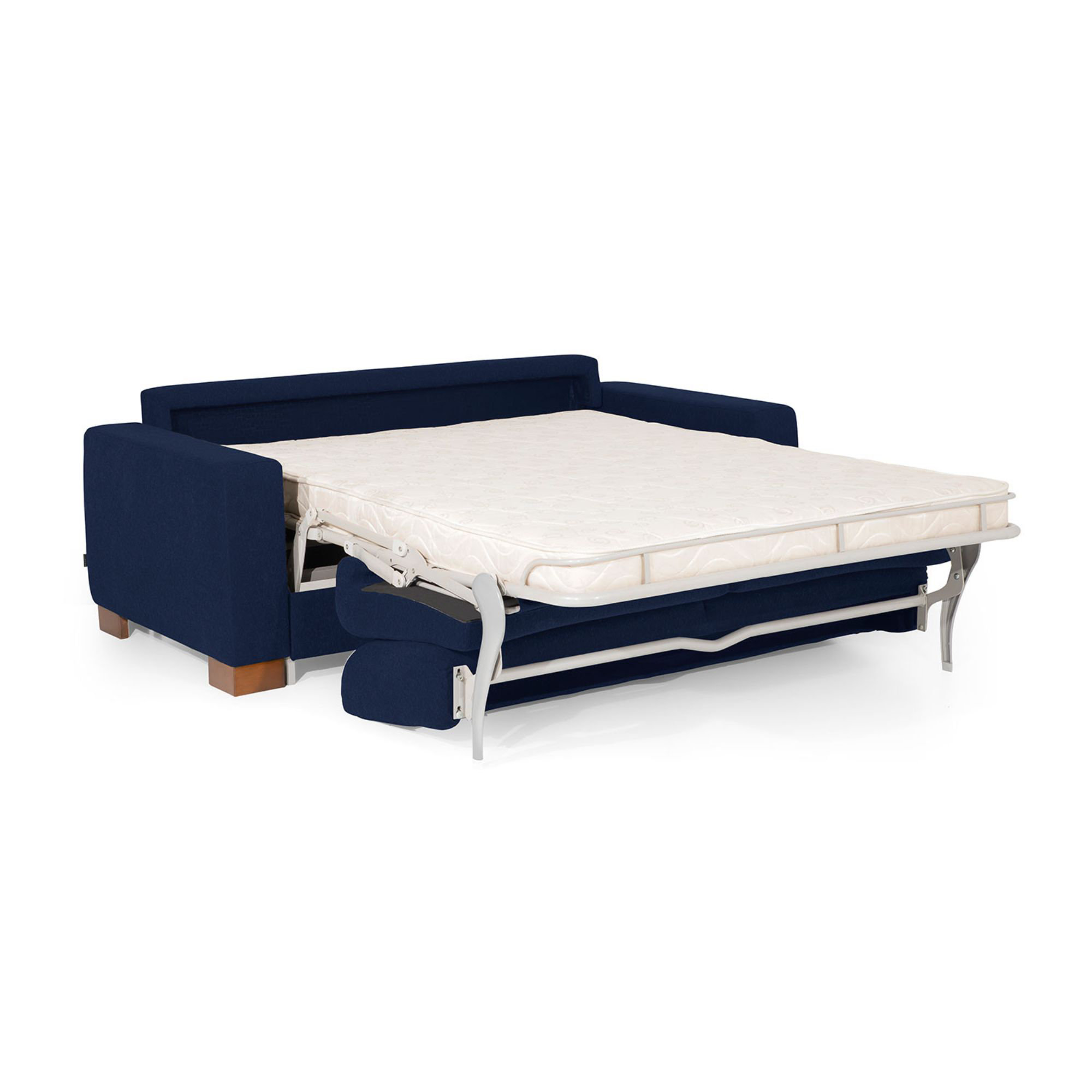 Bless international Diab 78.74" 3 Square Arm Sleeper Sofa Bed Wayfair
