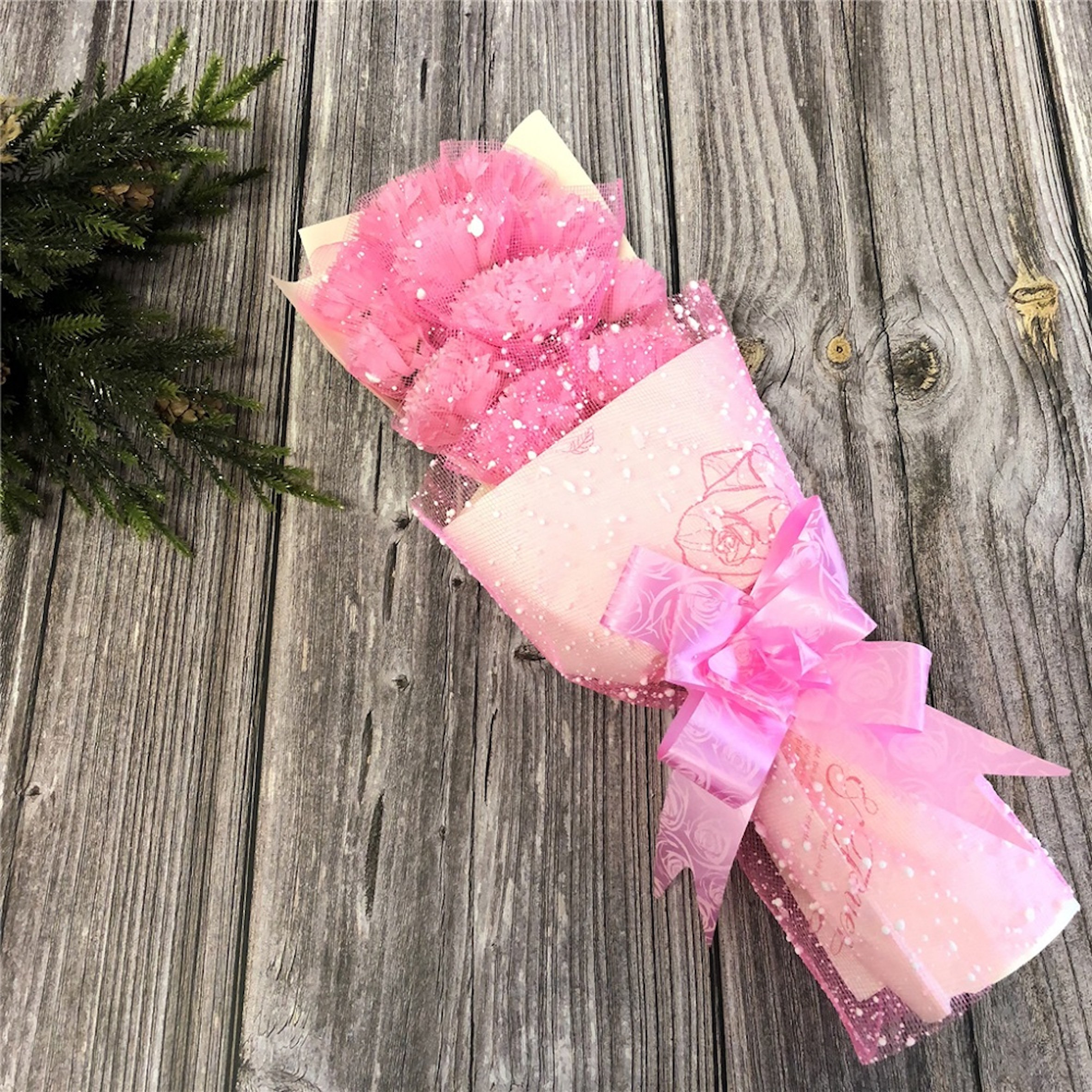 Primrue Artificial Fake Carnations Scented Forever Carnation Soap