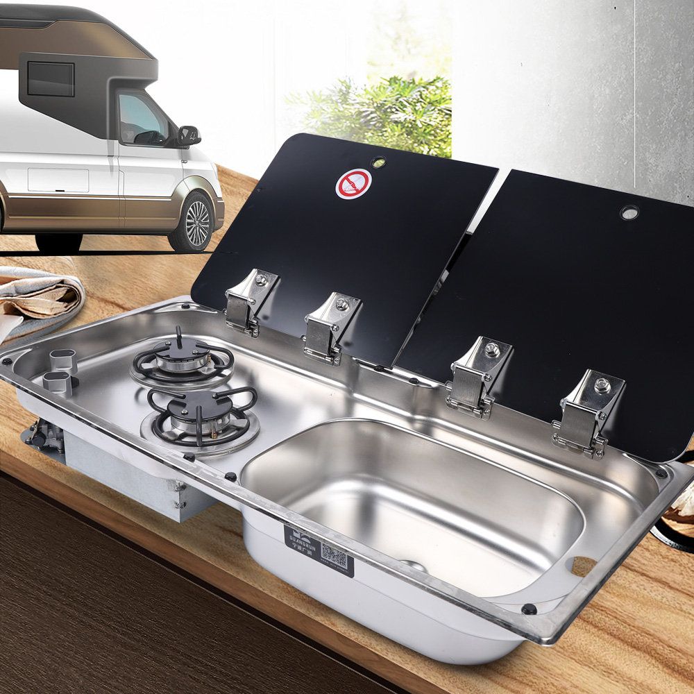 gas stove with downdraft exhaust