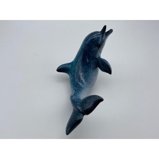 Details about   Hand Blown Glass Seaspray Dolphin Figurine 4.75" Long New 