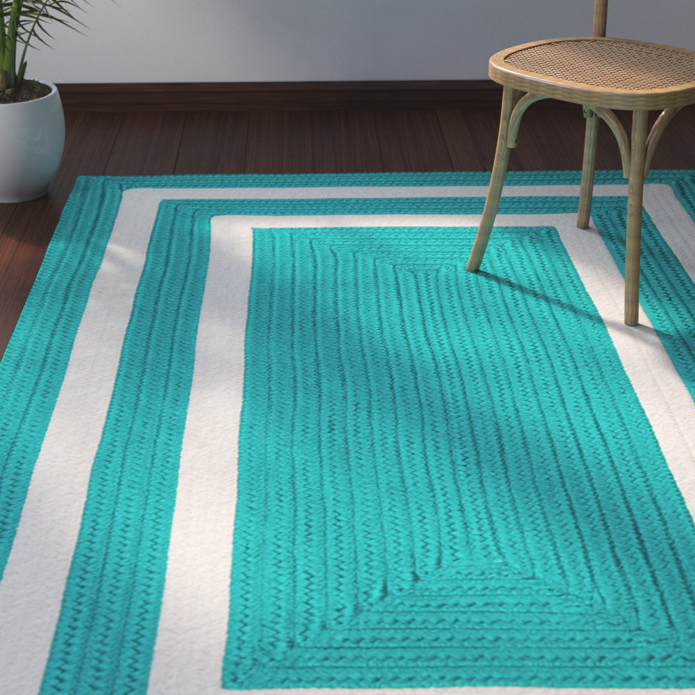 Beachcrest Home Cisbrough Braided Blue Area Rug & Reviews Wayfair