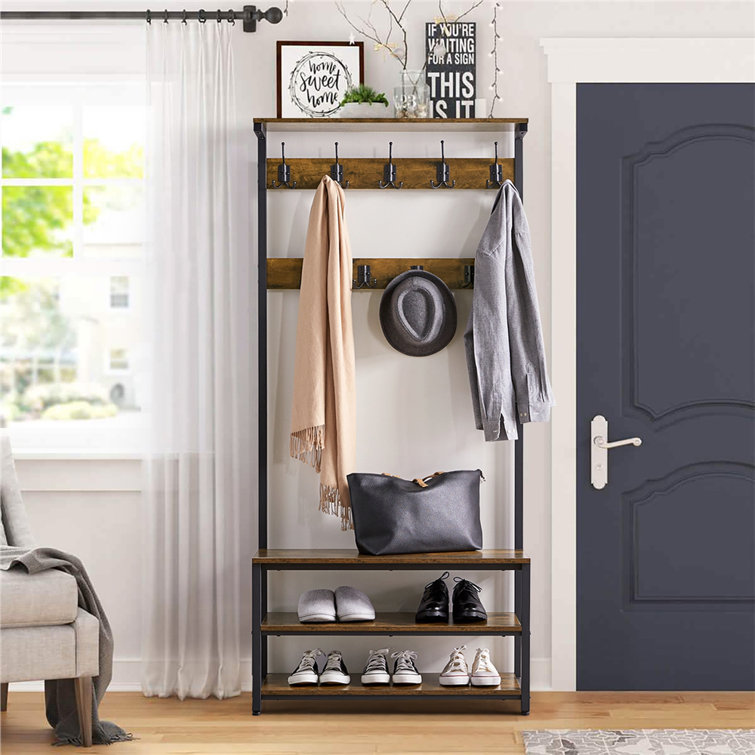 ada hall tree and shoe storage