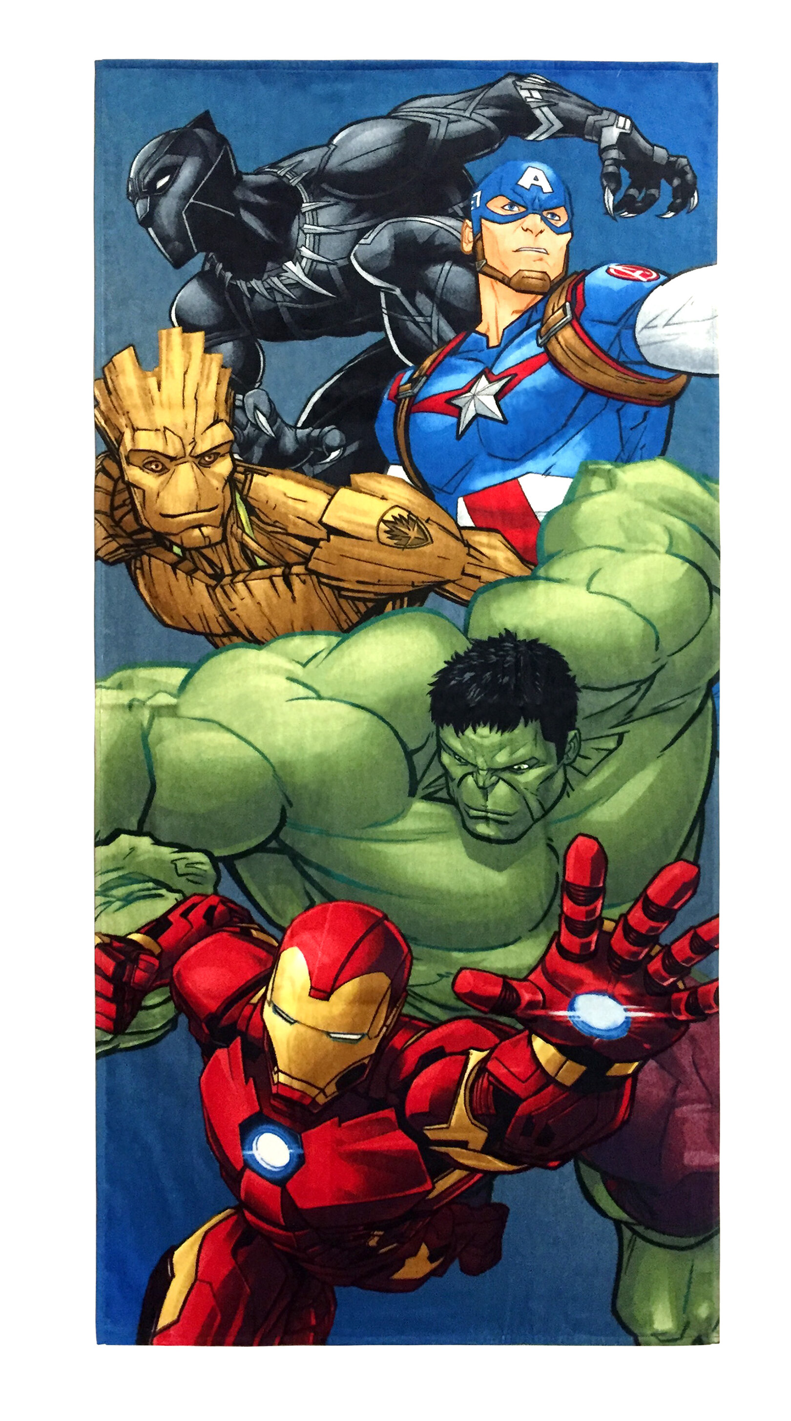 Avengers Endgame Infinity War Beach Towel Spiderman Groot Rocket Ironman 
