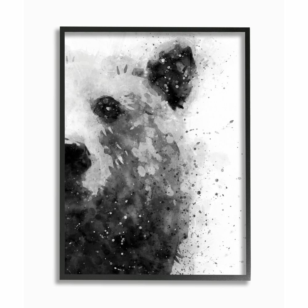 Stupell Industries Forest Bear Watercolor Wild Animal Black White by Daphne  Polselli - Graphic Art & Reviews | Wayfair