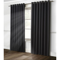1 Set Rod Pocket Insulated Foam Thermal Lined Blackout Window Curtain R64 95" 