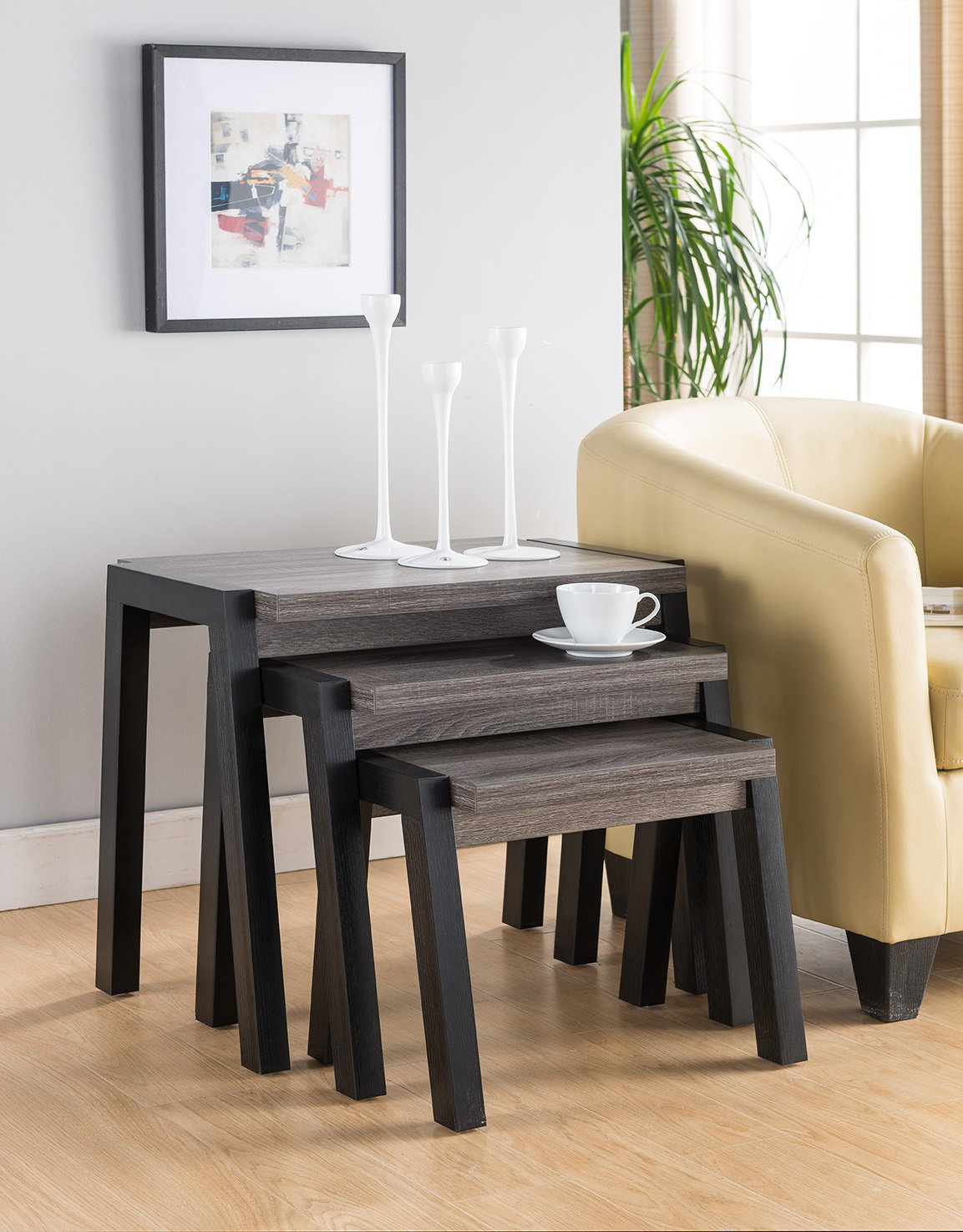 Wrought Studio Chaz 21'' Tall Nesting Tables Wayfair