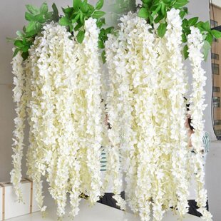 Wisteria Flowers Hanging Bush TURQUOISE BLUE 14 Blooms Silk Wedding Centerpieces 