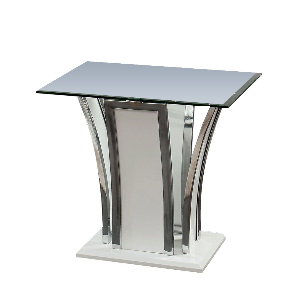 Wrought Studio Christlyn 24.75'' Tall Glass Block End Table Set Wayfair