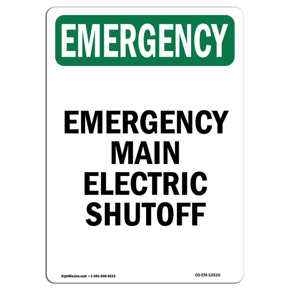 SignMission Main Electric Shutoff Sign | Wayfair