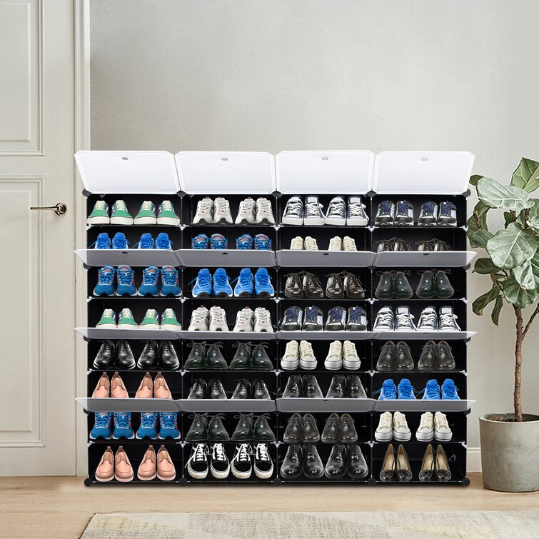 4~8 Tier Shoe Cabinet Storage Shelf Organiser Rack Stand Unit Shelving Display 