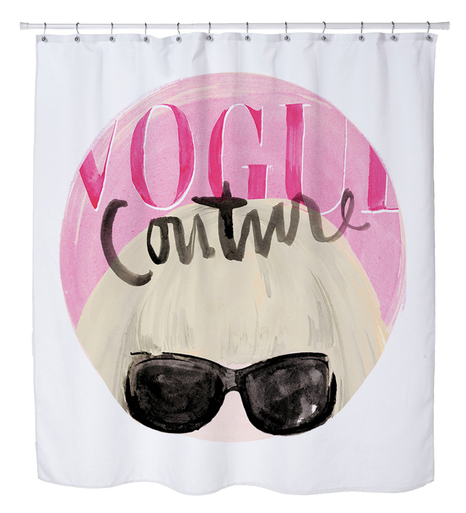 House of Hampton® Stitt Vogue Couture Single Shower Curtain Wayfair