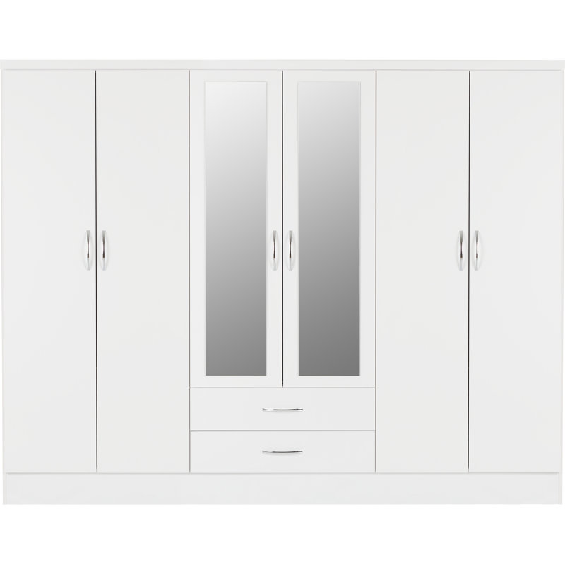 Zipcode Design Cascio 6 Door Manufactured Wood Wardrobe & Reviews ...