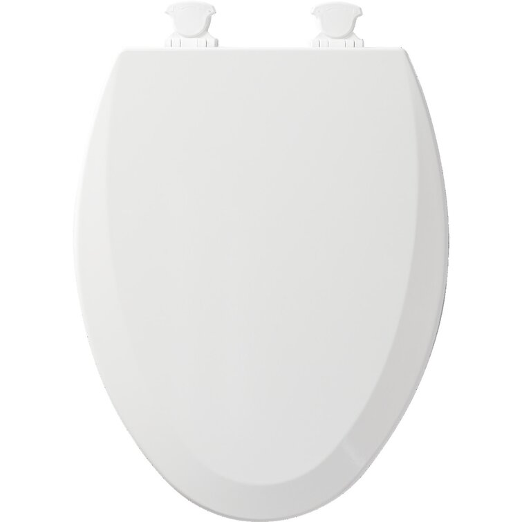 Bemis Wood Elongated/Round Toilet Seat With Easy Clean Change Hinge Durable New 