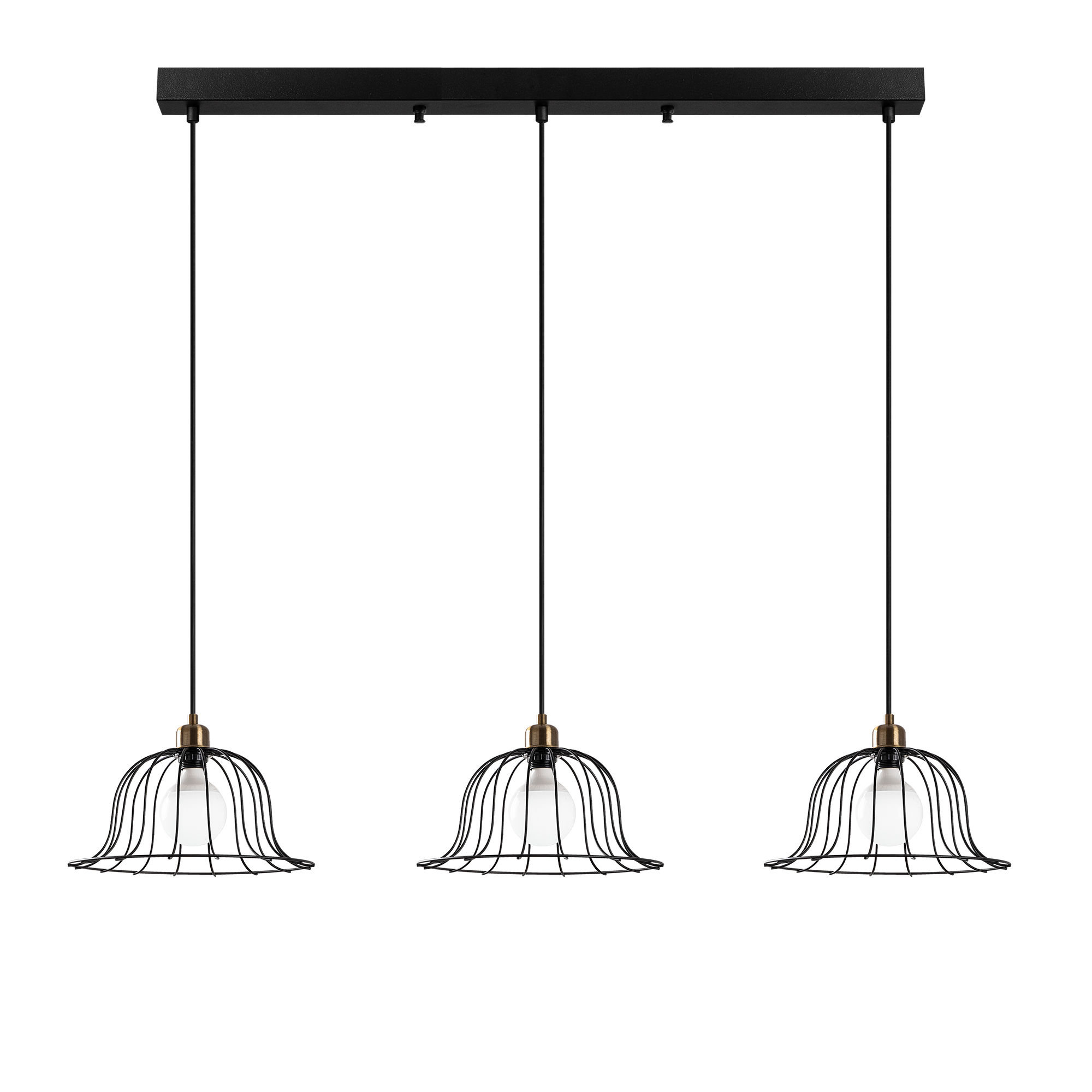 East Urban Home Huckaby 3Light Kitchen Island Dome Pendant Wayfair