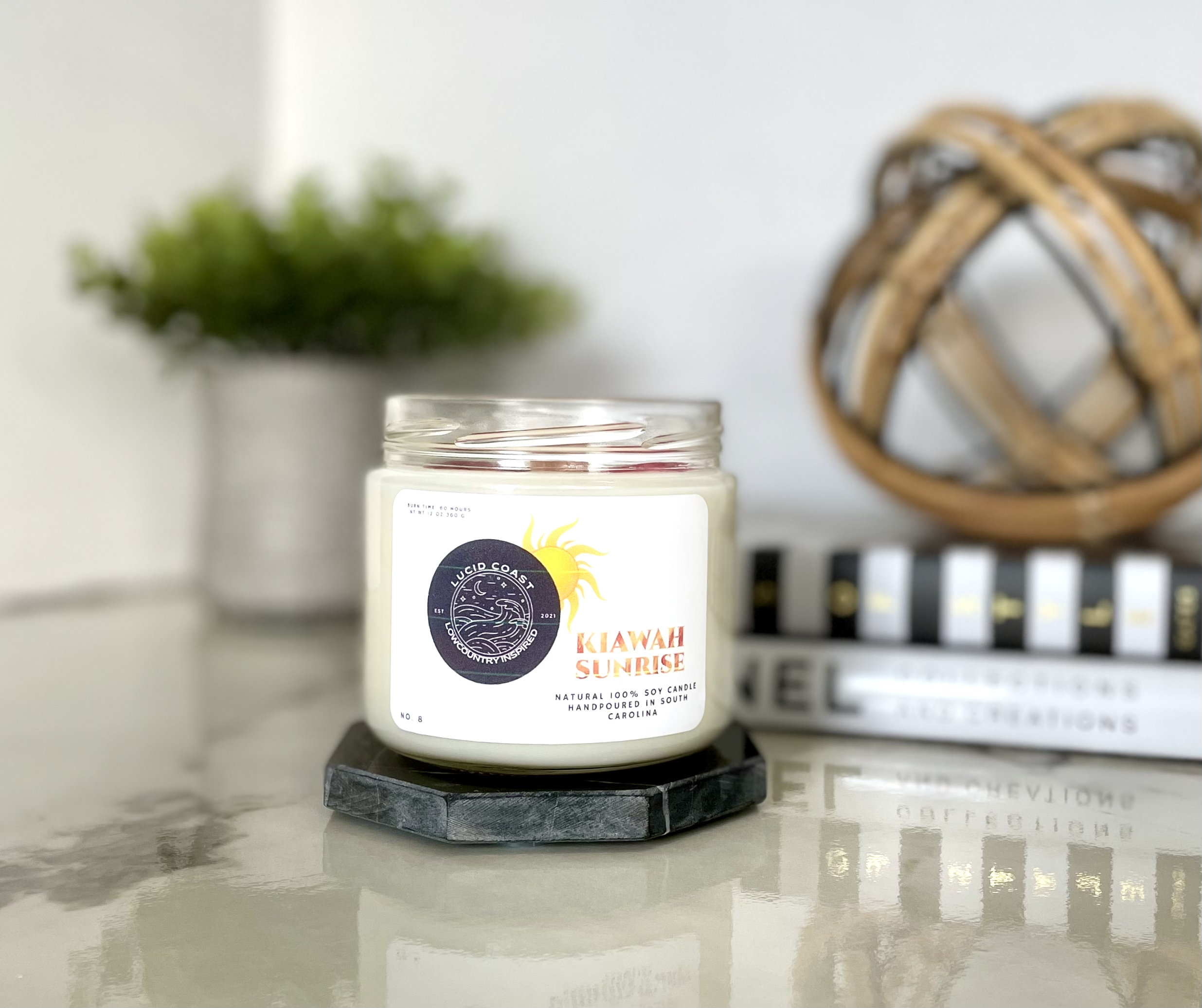 Lucid Coast Candle Company Kiawah Sunrise Vegan Soy Candle Wayfair