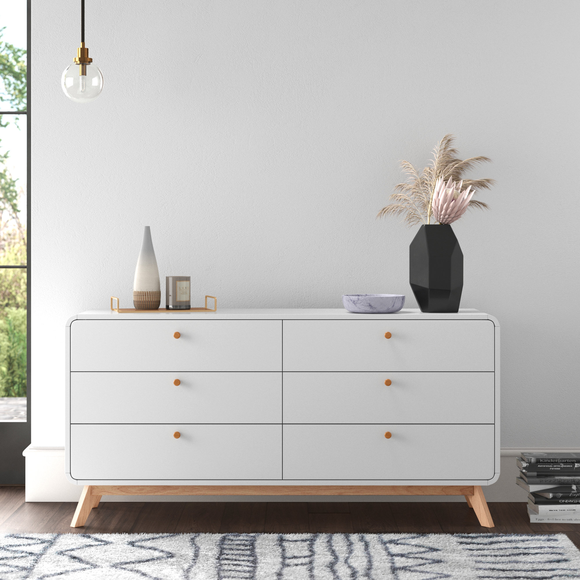 Mercury Row® Mikula 6 - Drawer Dresser & Reviews | Wayfair