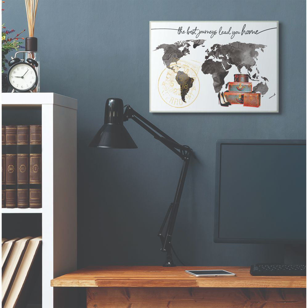 Ebern Designs World Map The Best Journeys Lead You Home Fashion Shoes